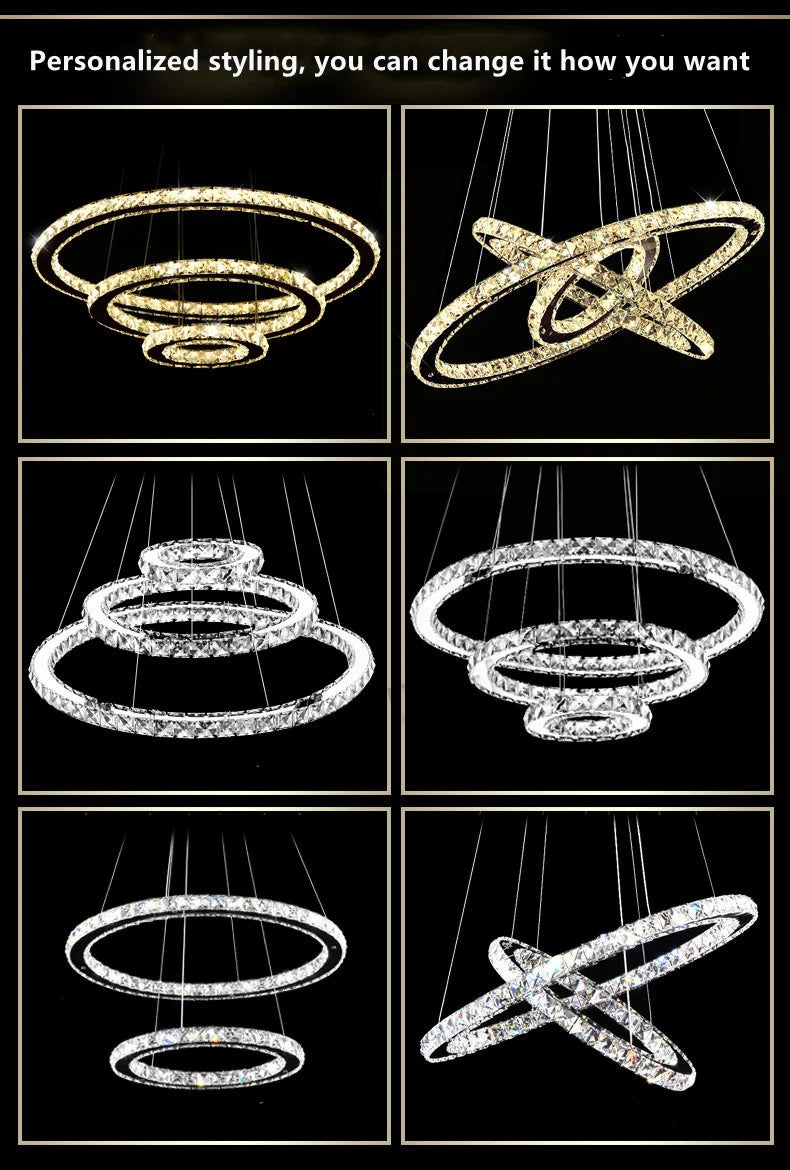Lustre Cristal Moderne