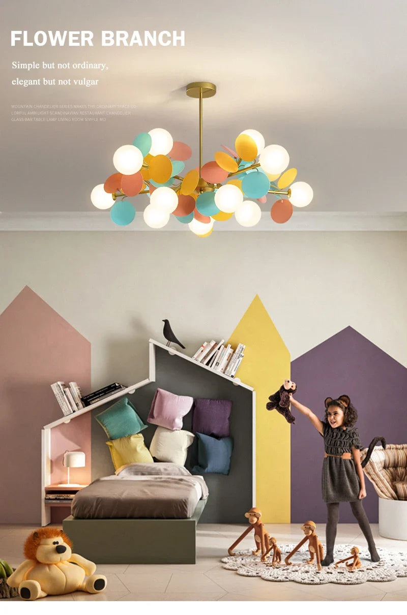 Lustre Araignée Design — Moderne — 10 ampoules blanc