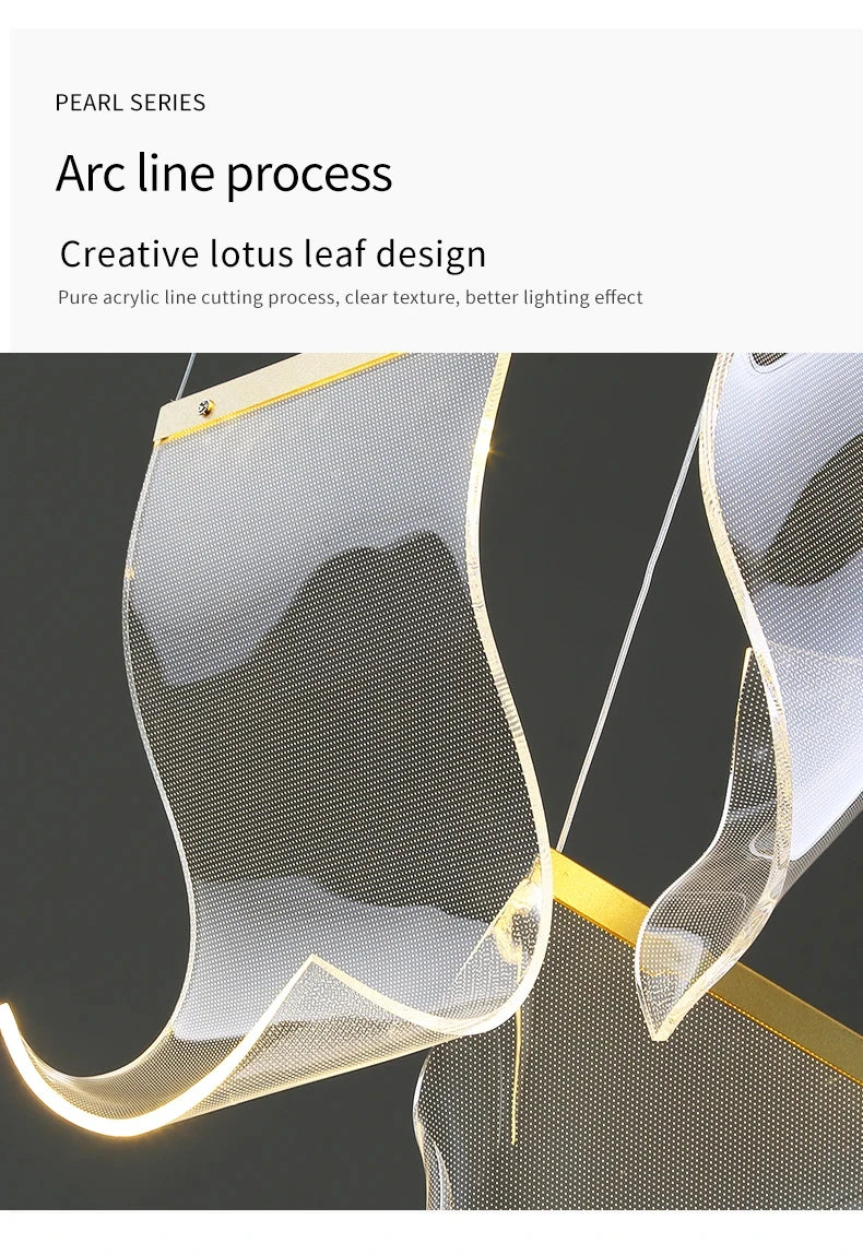 Lustre LED Moderne Salon — Escalier