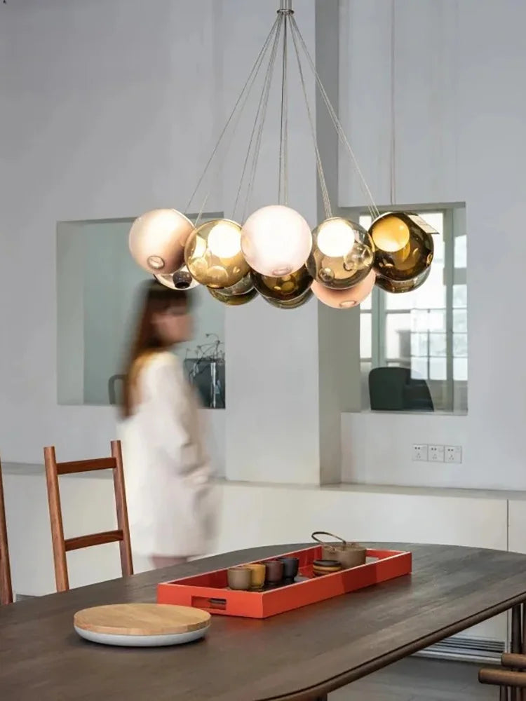 Lustre Design LED — Verre — 16 ampoules Applique murale