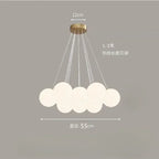Lustre Blanc Moderne — Salon — 19 ampoules