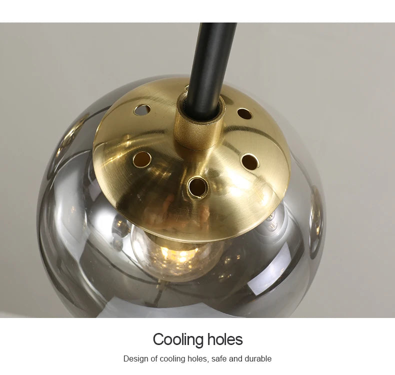 Lustre Boule En Verre — Plafonnier Boule Moderne