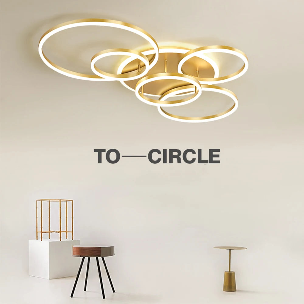 Lustre pour Salon Moderne — Blanc