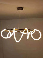 Lustre Cuisine Industriel — Nordique — Doré 150 cm A