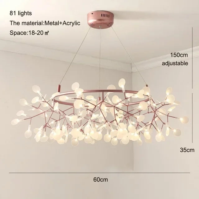 Lustre LED Salon — Métal