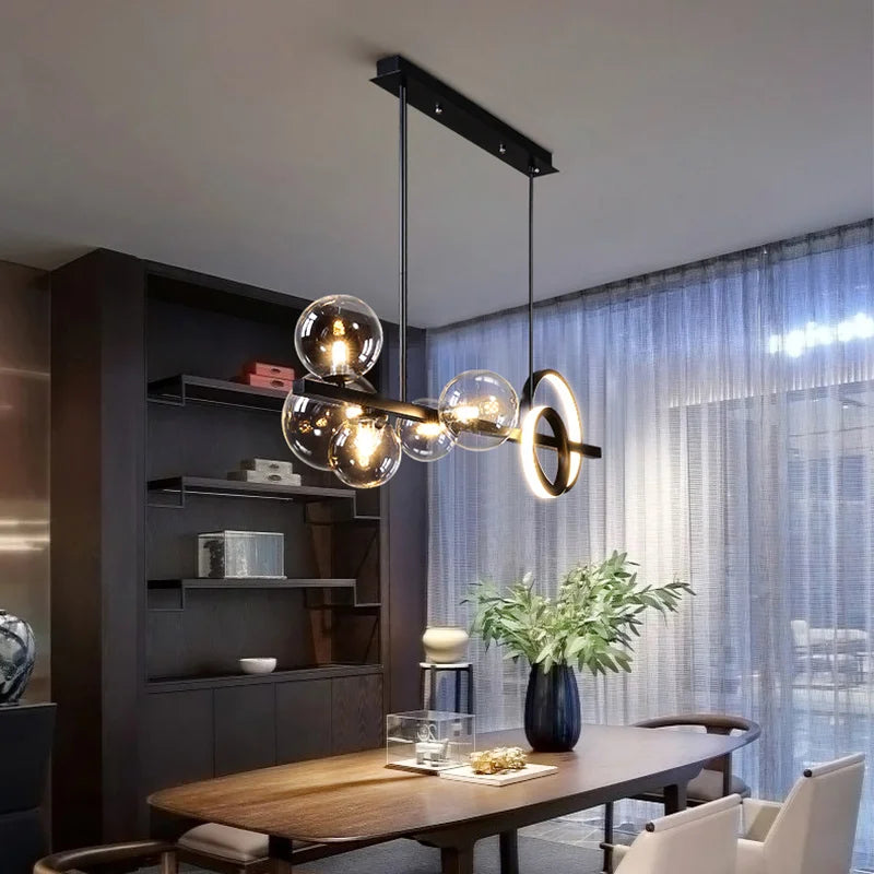 Lustre Industriel Noir