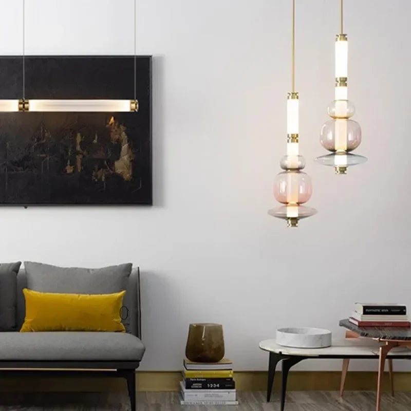 Lustre pour Salon Moderne — Verre