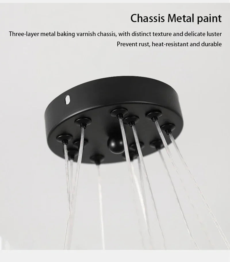 Lustre Blanc Moderne — Salon
