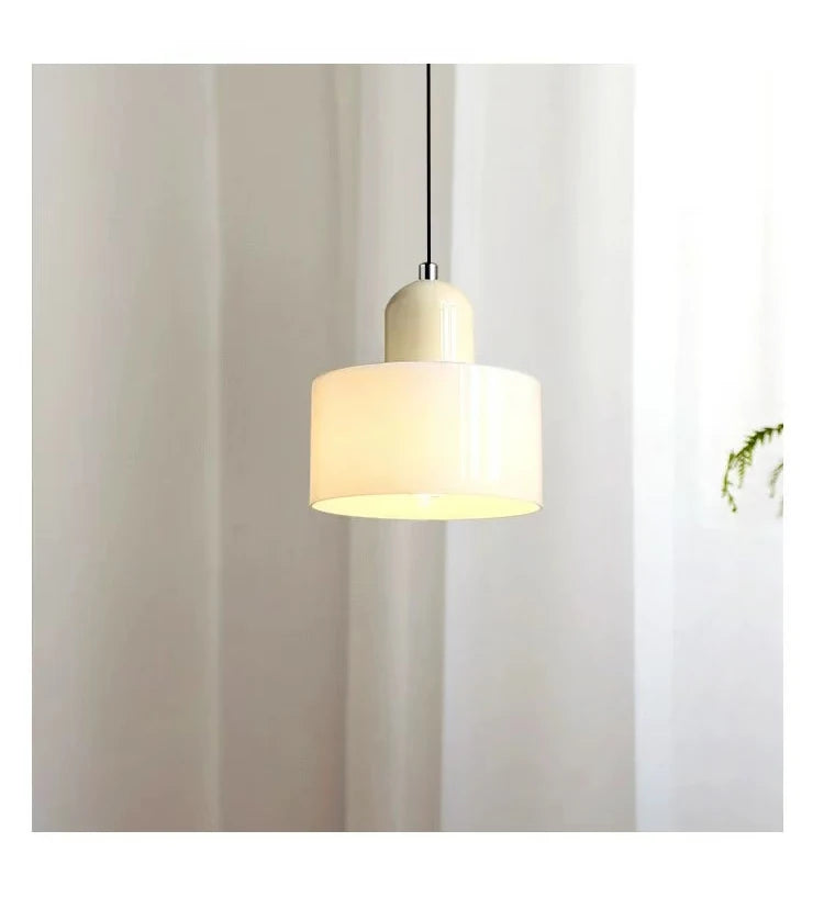 Suspension Verre Nordique Design Long — Chambre et Restaurant — E27