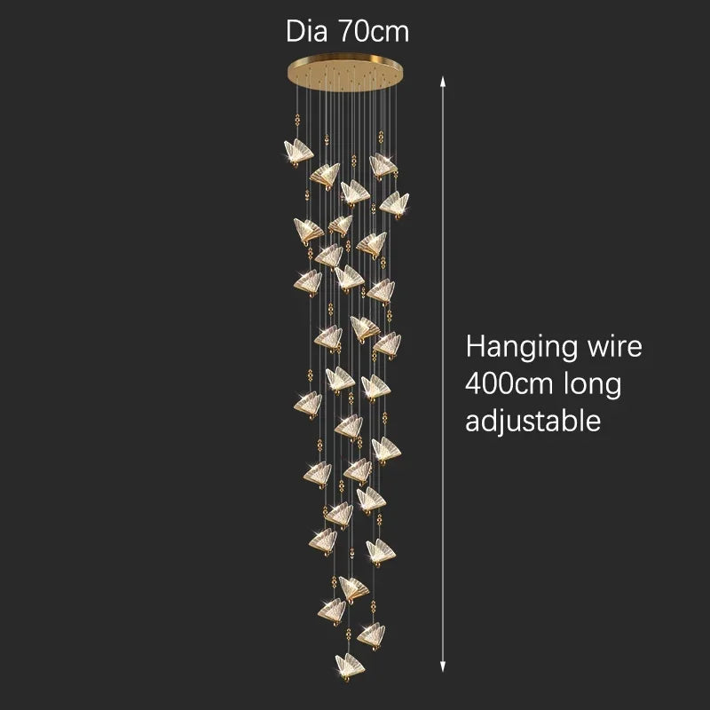 Suspension Luminaire Nordique — Cristal