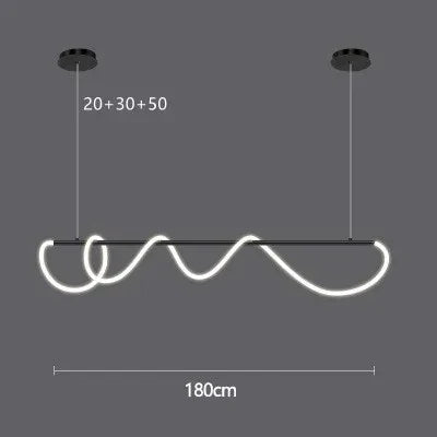 Lustre Cuisine Industriel — Nordique — Doré 150 cm A