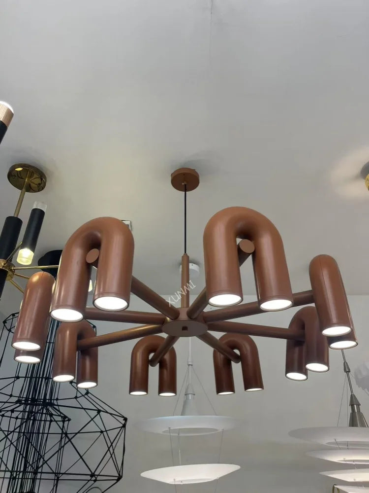 Lustre Salon Noir — Plafonnier Nordique Design