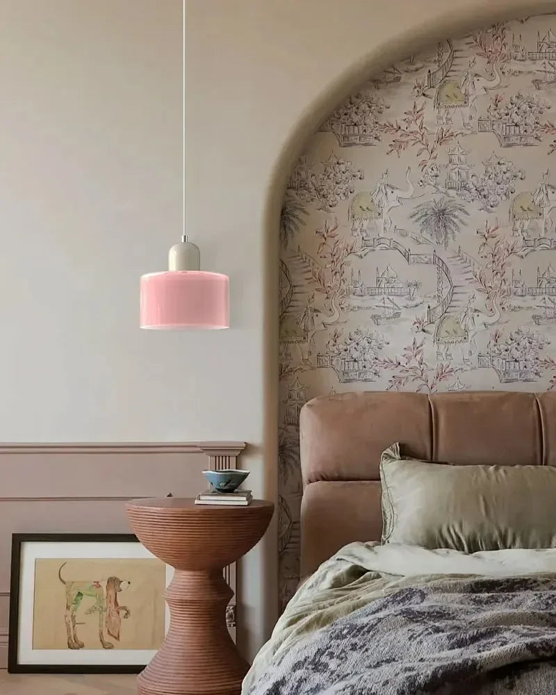 Suspension Verre Nordique Design Long — Chambre et Restaurant — E27