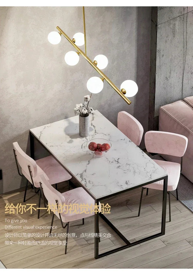 Lustre Blanc Moderne — Verre — 6 G Boule dans boule