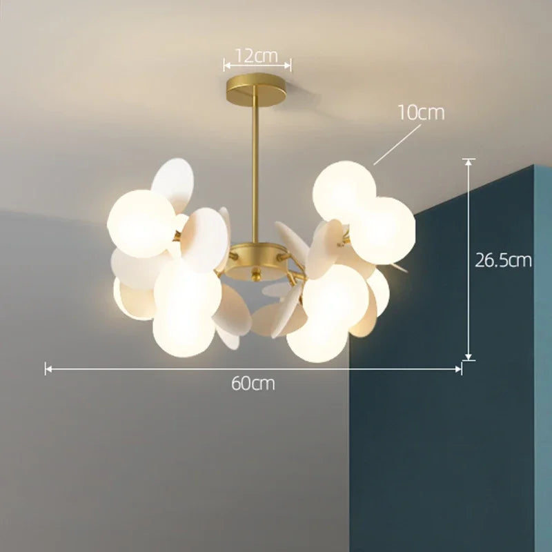 Lustre Araignée Design — Moderne — 10 ampoules blanc