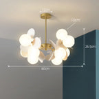 Lustre Araignée Design — Moderne — 10 ampoules blanc