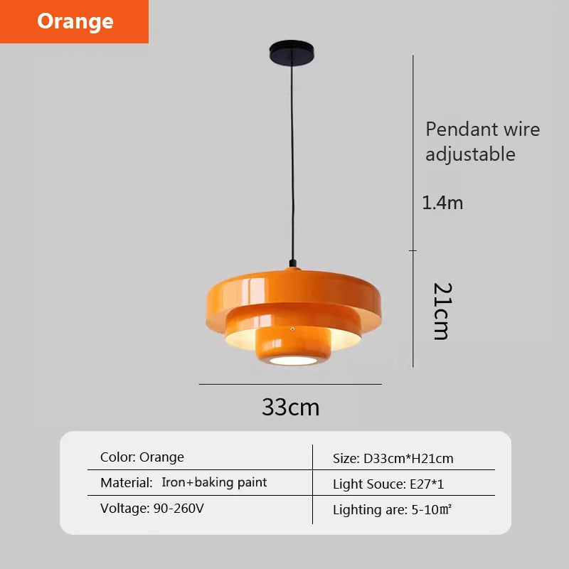 Lustre Suspension Rétro Médiéval — Bar Café Restaurant — LED Multicouleur