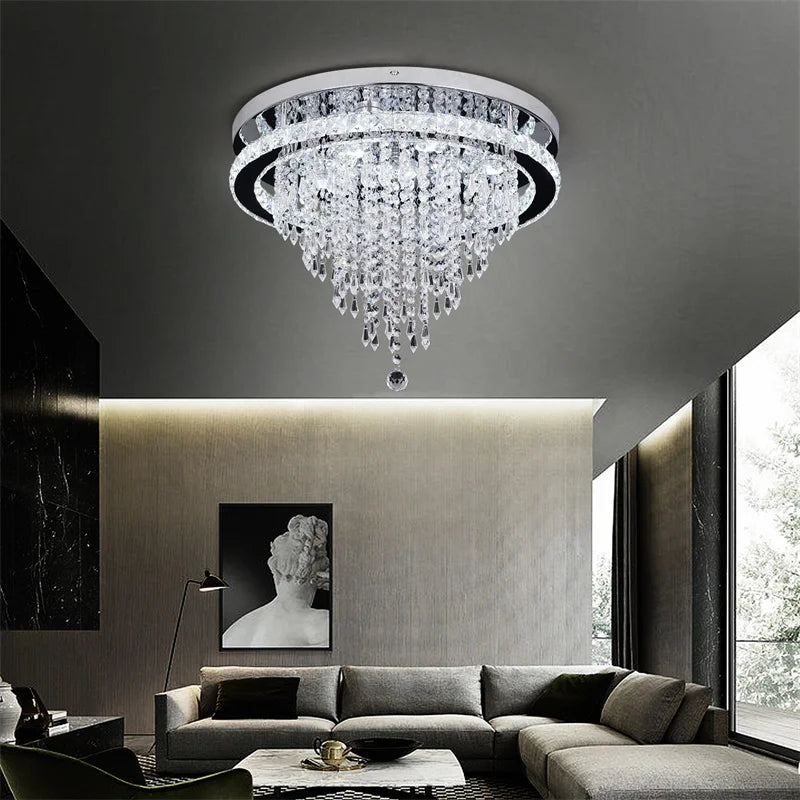 Lustre Led — Plafonnier LED Cristal
