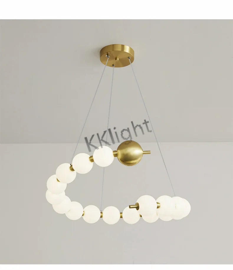 Lustre Art Déco — Cuivre