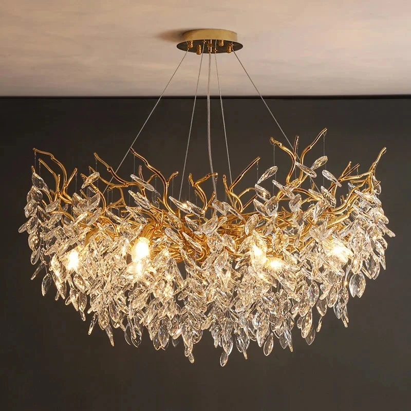 Grand Lustre Salle à Manger — Cristal Grand Format