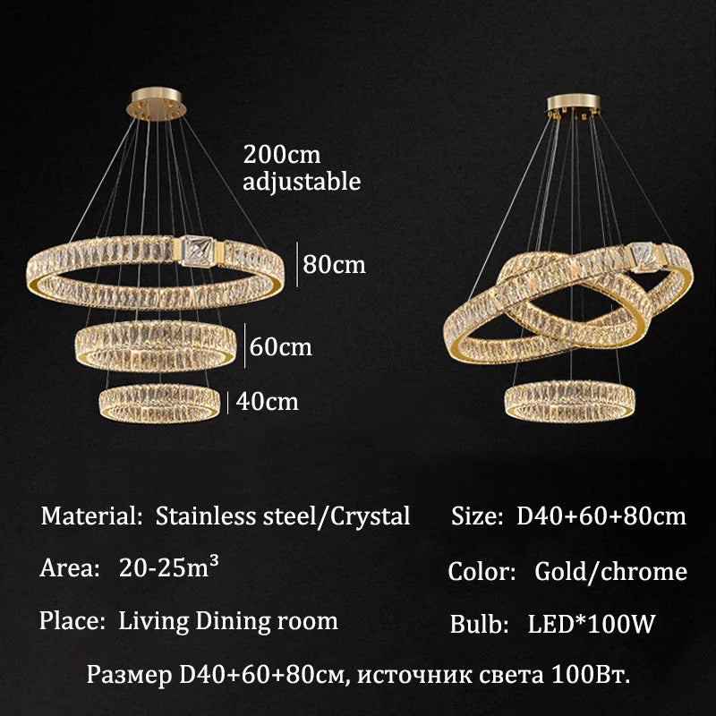 Lustre Cristal Ancien — Moderne