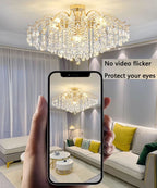 Lustre Baroque — Plafonnier LED Cristal