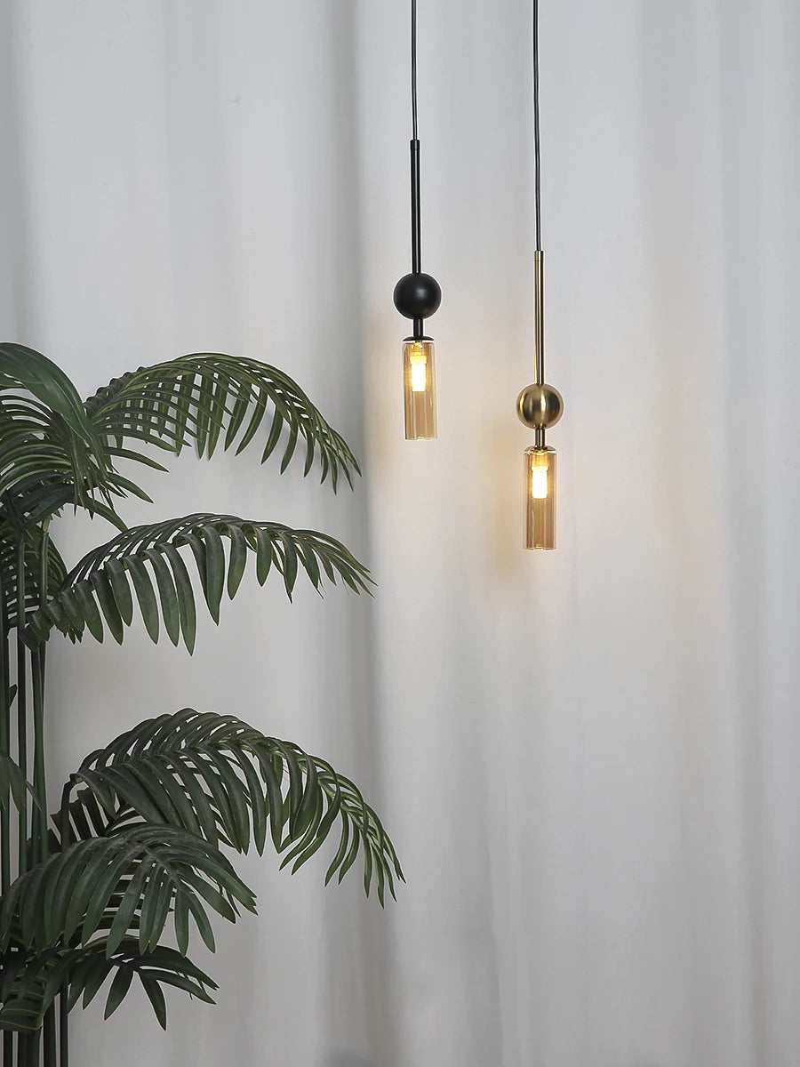 Lustre Luxe Nordique Art — Fer Or et Noir LED — Restaurant et Chambre