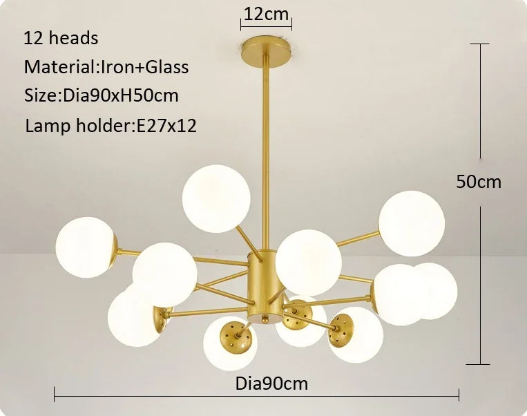 Lustre Blanc — Plafonnier Nordique Design