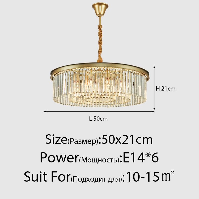 Lustre Vintage Industriel — Cristal