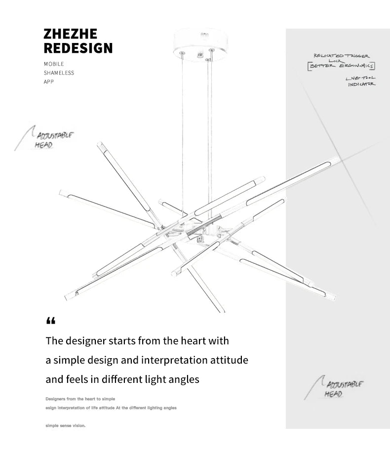 Lustre Cuisine Industriel — Plafonnier Nordique Design