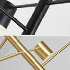 Lustre Moderne Noir — Cuivre