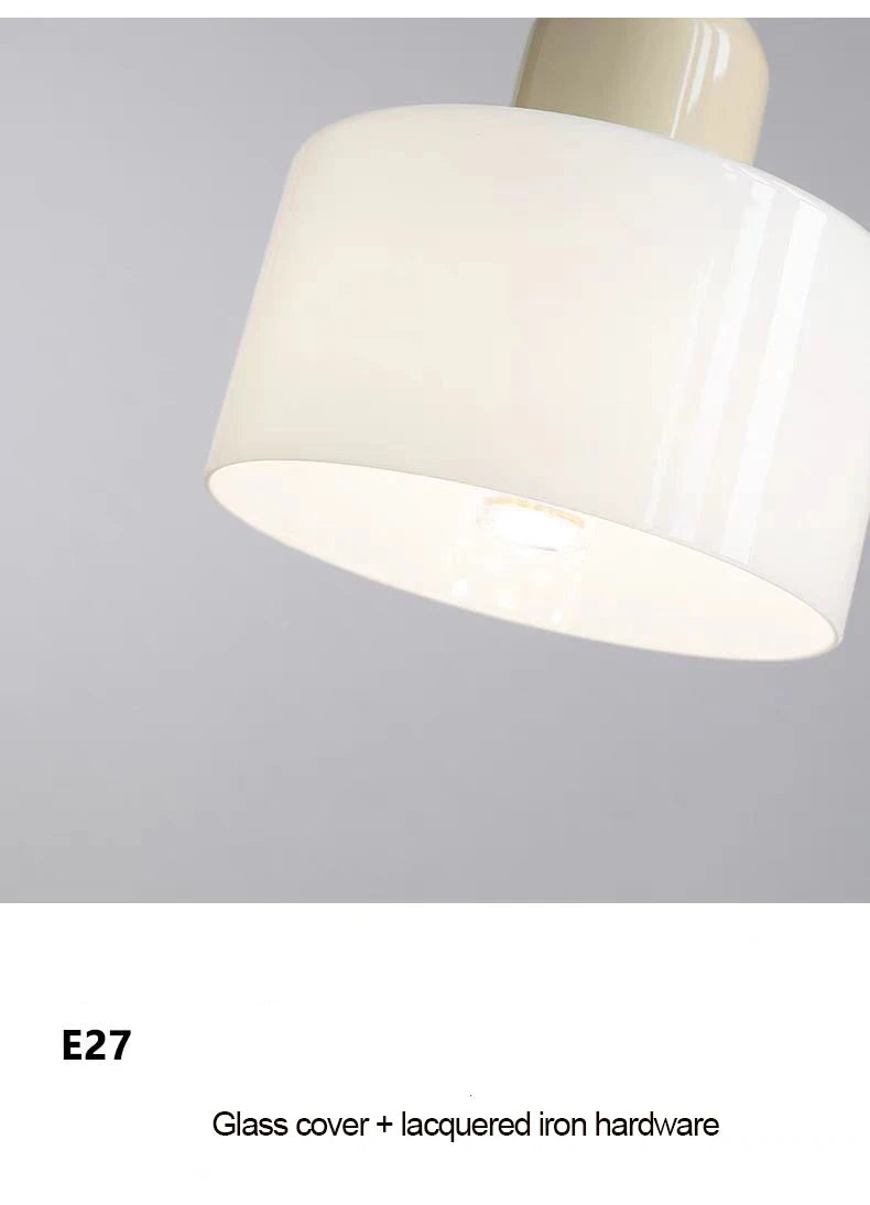 Suspension Verre Nordique Design Long — Chambre et Restaurant — E27