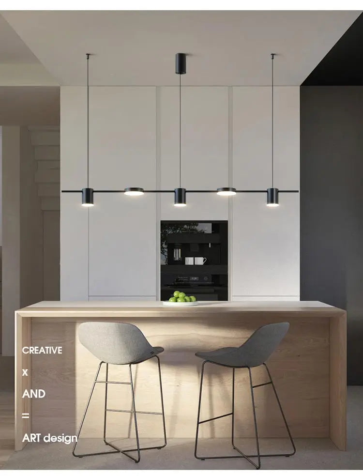 Lustre Moderne Noir — Cuivre