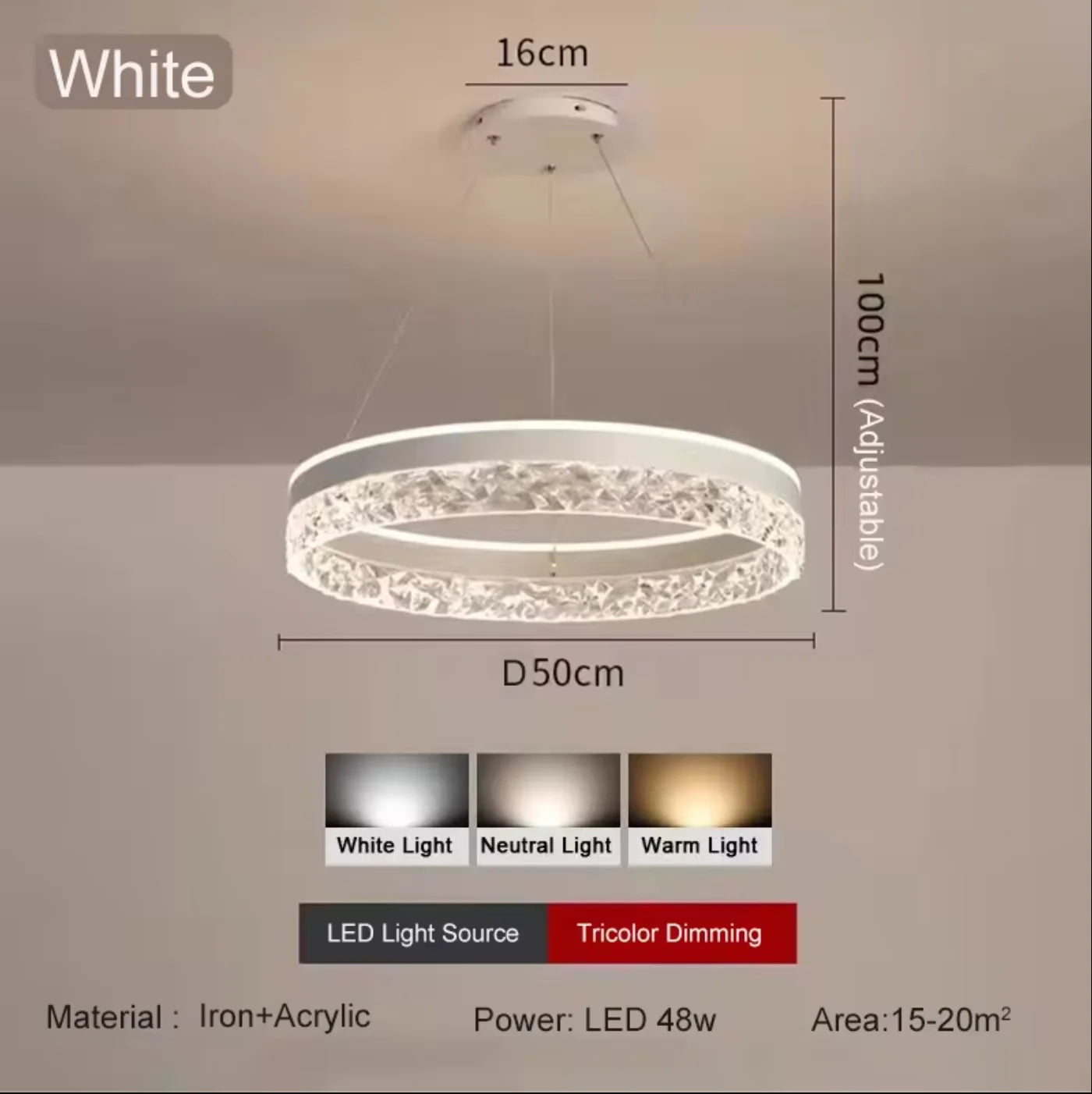 Lustre Salle à Manger Déporté — Moderne