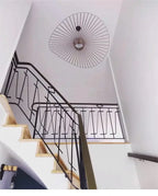 Lustre Paille — Suspension Chapeau Paille