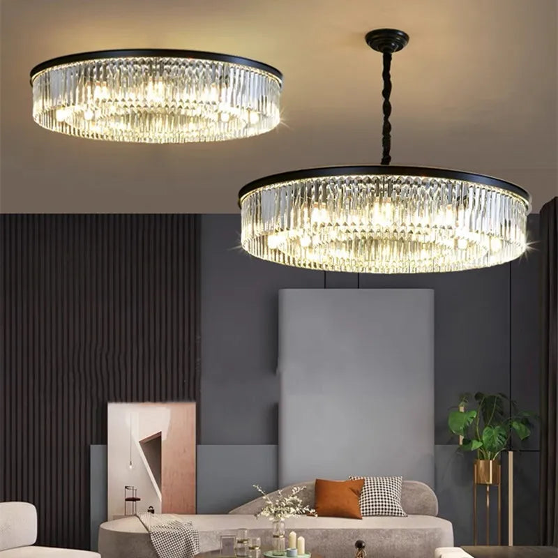 Lustre Vintage Industriel — Cristal