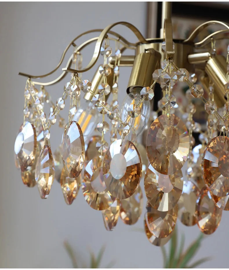 Lustre Haut Plafond — Plafonnier LED Cristal