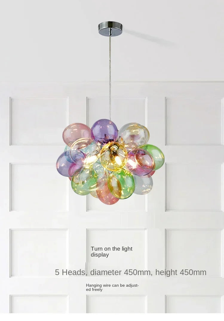 Lustre Coloré — Plafonnier Nordique Design