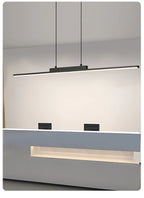 Lustre Salon Design Moderne Long — Salle à Manger et Cuisine — Minimaliste