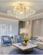 Lustre Baroque — Plafonnier LED Cristal