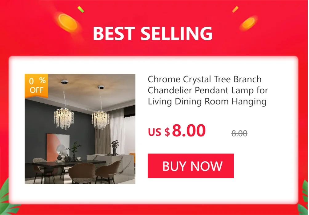 Lustre Cristal Salon — Chambre