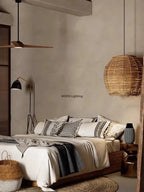 Suspension Rotin Wabi Sabi Minimaliste - Lustre Moderne 40/50/60cm