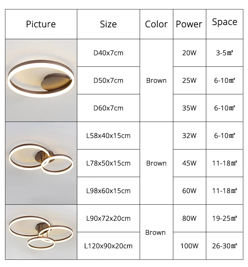 Lustre Design LED — Métal