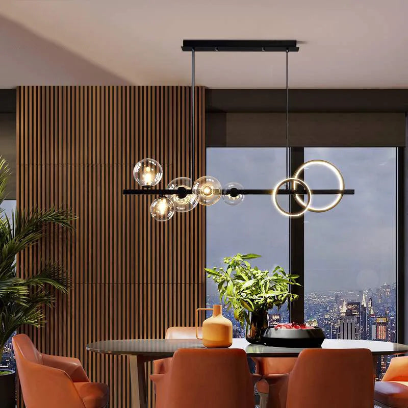 Lustre Industriel Noir
