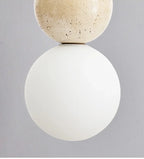 Suspension Design Bauhaus Crème — Pierre et Bois Médiéval — Chambre et Bar