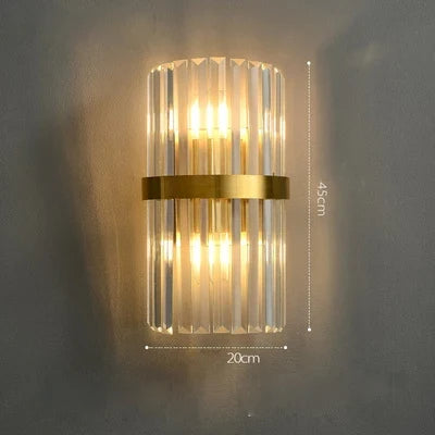 Lustre Cristal Moderne — Métal — 60cm