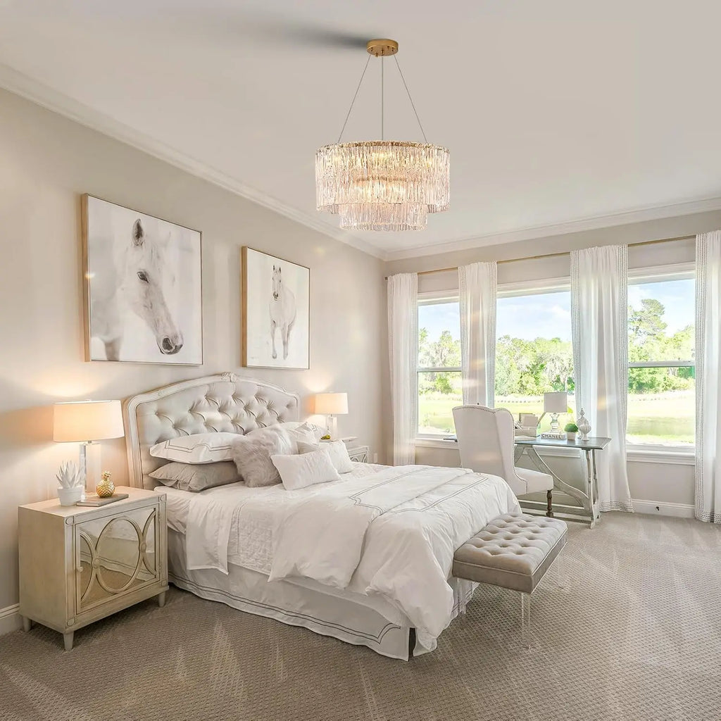 Lustre Moderne Design — Verre