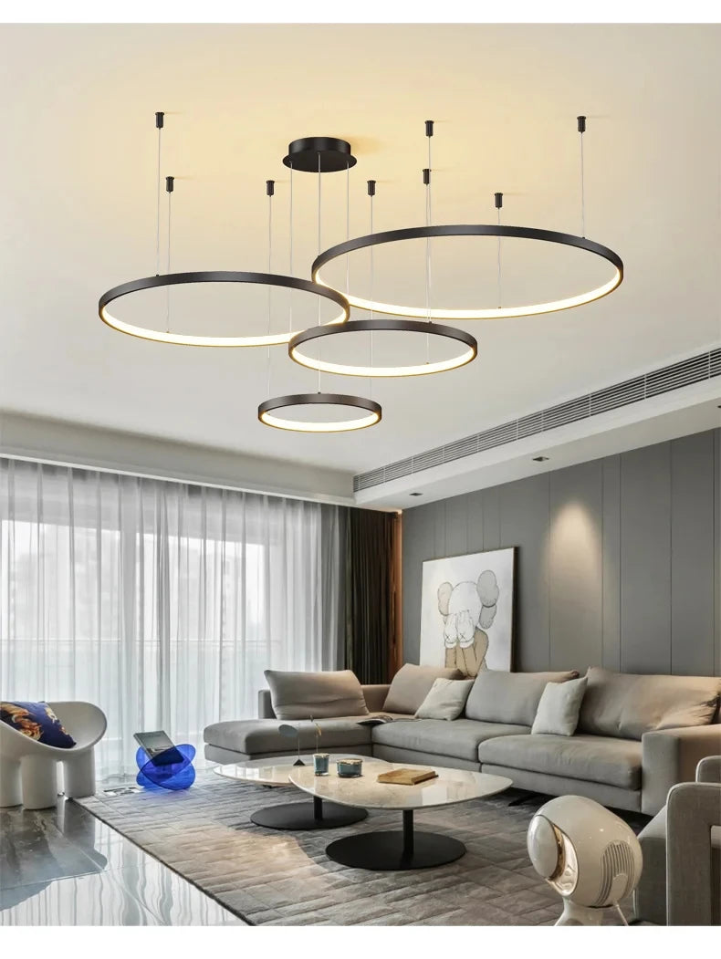 Lustre Salon Industriel — Moderne