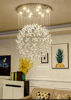Lustre Cristal Moderne — Escalier