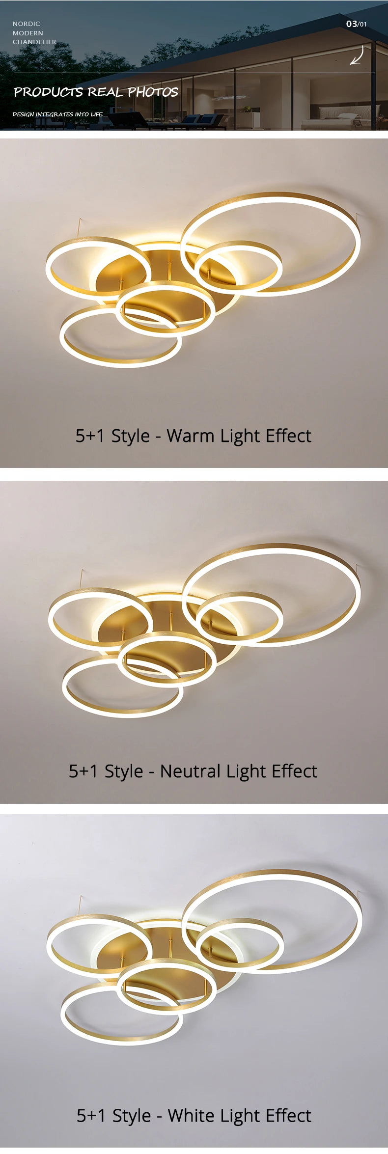 Lustre Blanc Moderne